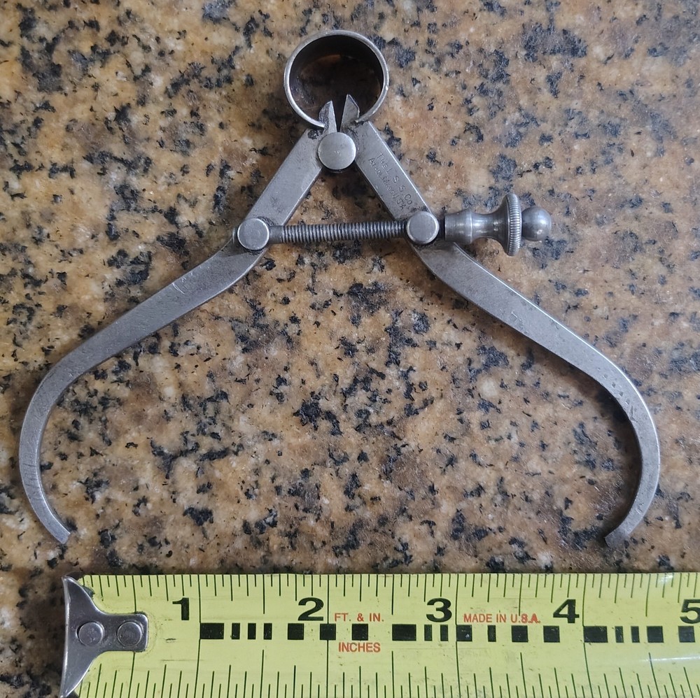 🗽 VINTAGE L.S. STARRETT 4" OD CALIPER