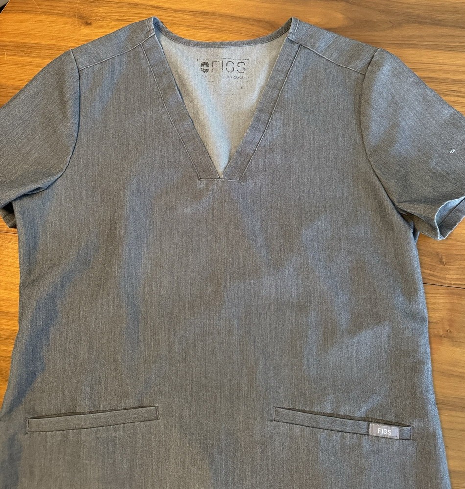 Figs Graphite Scrub Tops XS - Casma & Catarina Styles