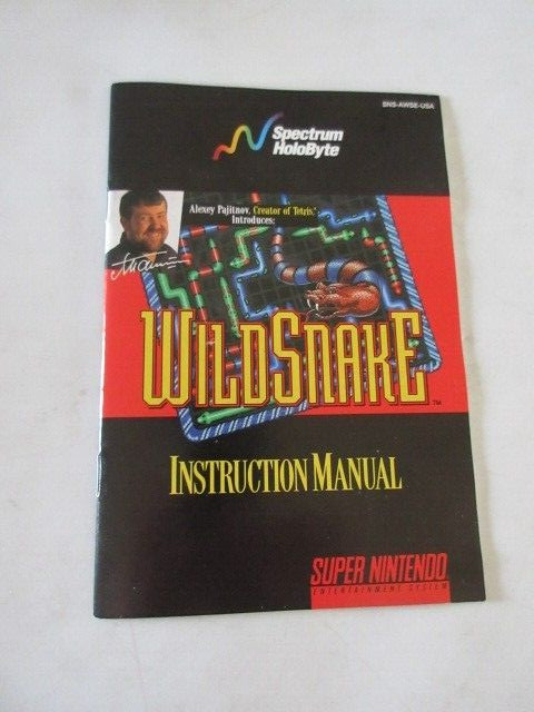 Supper Nintendo Instructions: WILD SNAKE
