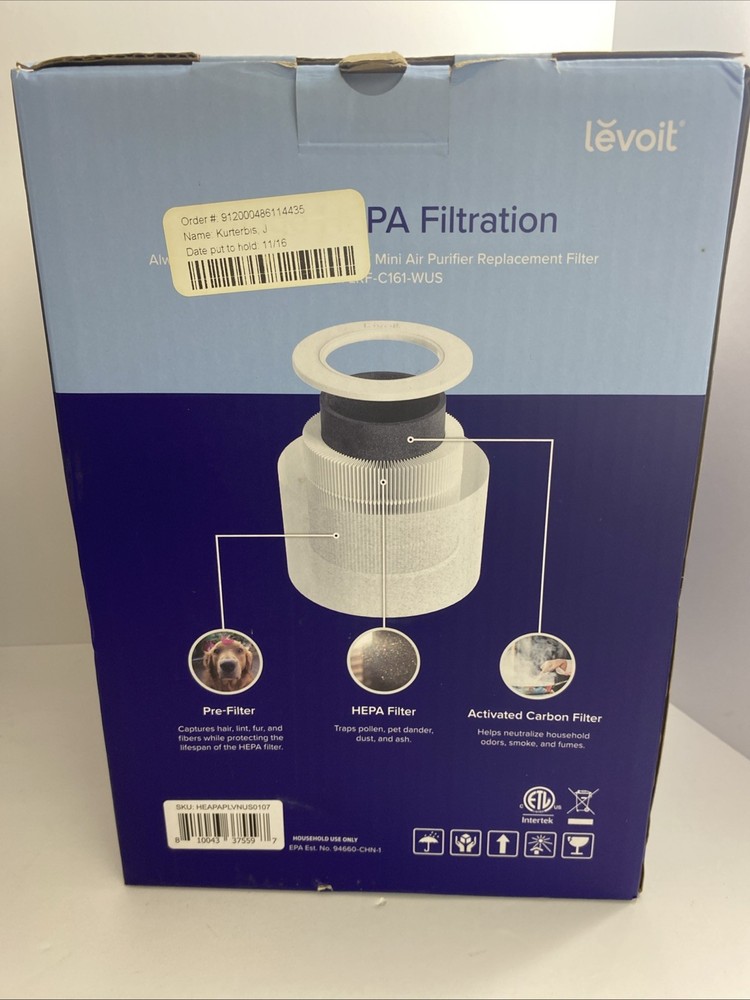 Levi it Core Mini Air Purifier New Open Box