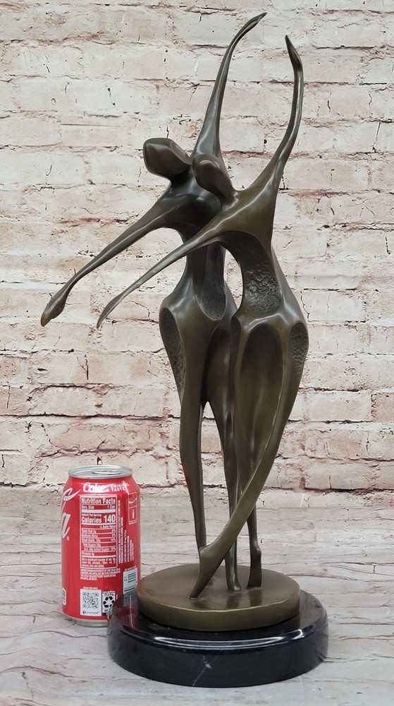 Miguel Lopez Original - Artwork Modern Abstract Bronze Dancer Statue