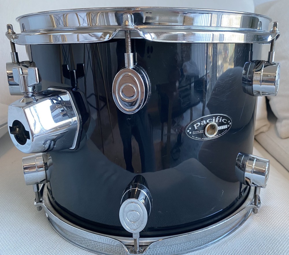 Pacific PDP 12" Mounted Tom Black Drum Workshop Clean Local Pickup