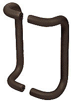 CRL M21741010B 10" Dark Bronze Offset Pull Handles Back-to-Back