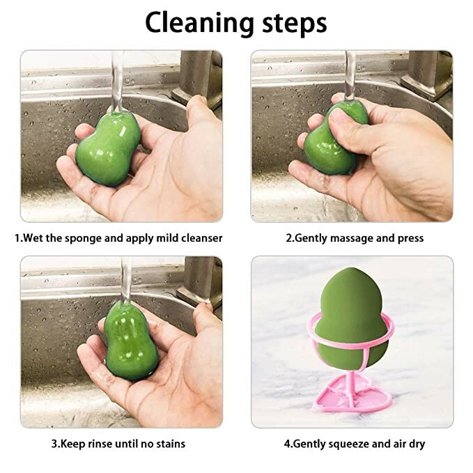 6 Pcs Makeup Blender Beauty Sponge Set - Multi-color