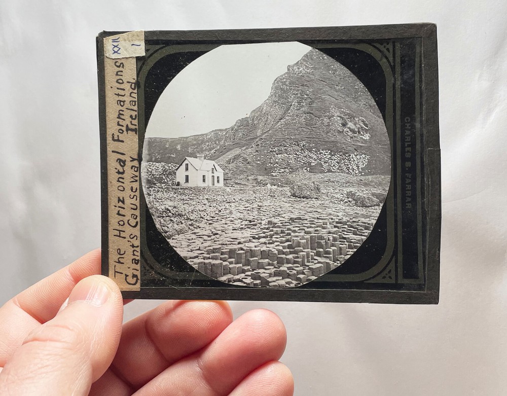 Ireland Giant Causeway horizontal formations glass slide
