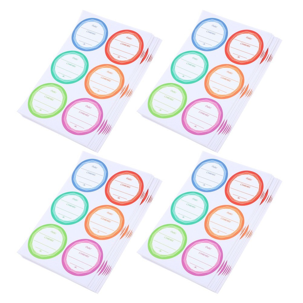 80 Sheets Kitchen Self-adhesive Stickers Food Labels for Restaurant