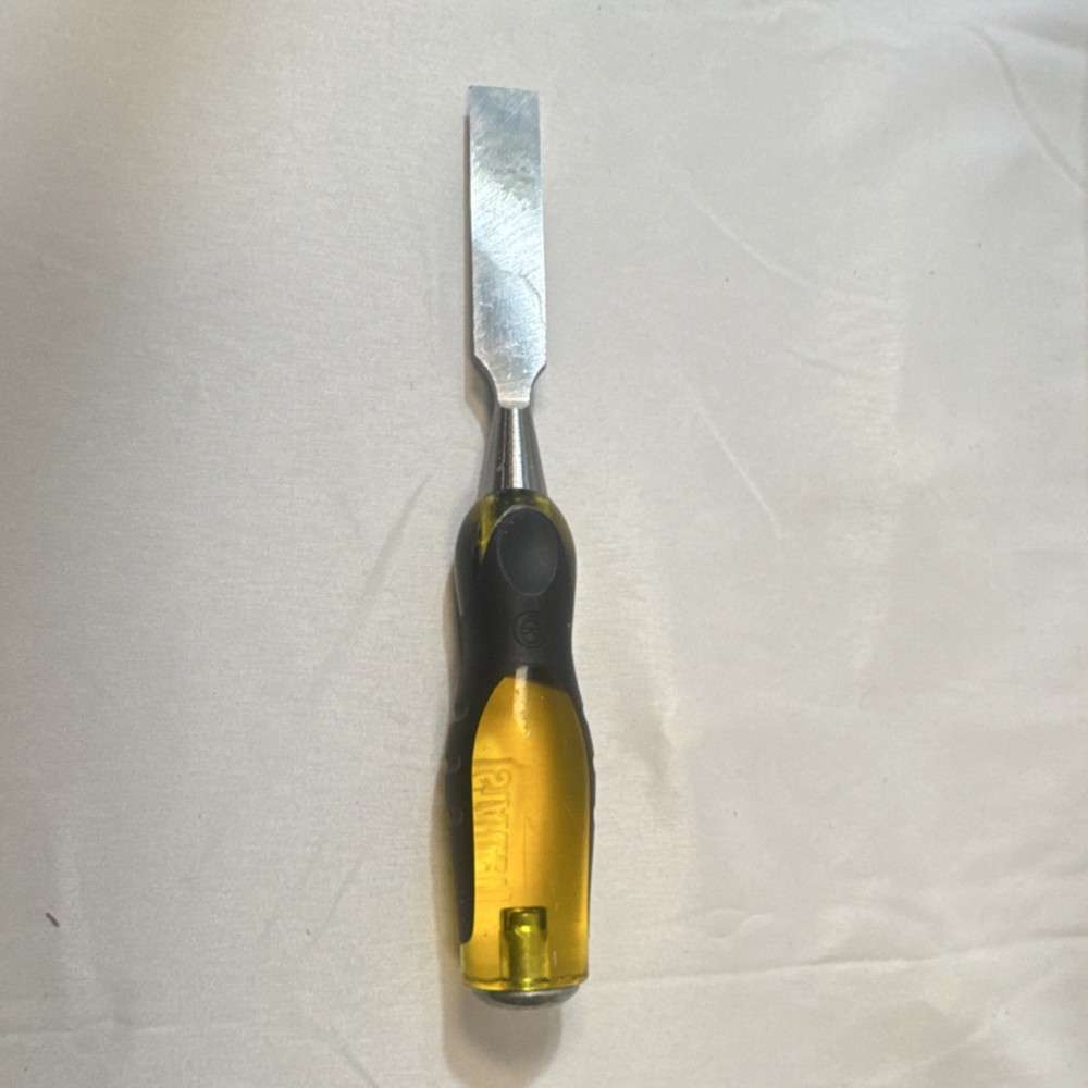 Stanley Bevel Edge Chisel 3/4 in Steel Blade Yellow Black Plastic Handle