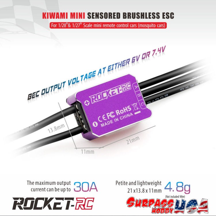 SP-500001-21 PRO V2 Mini28 30A Sensored ESC w/ Program Card