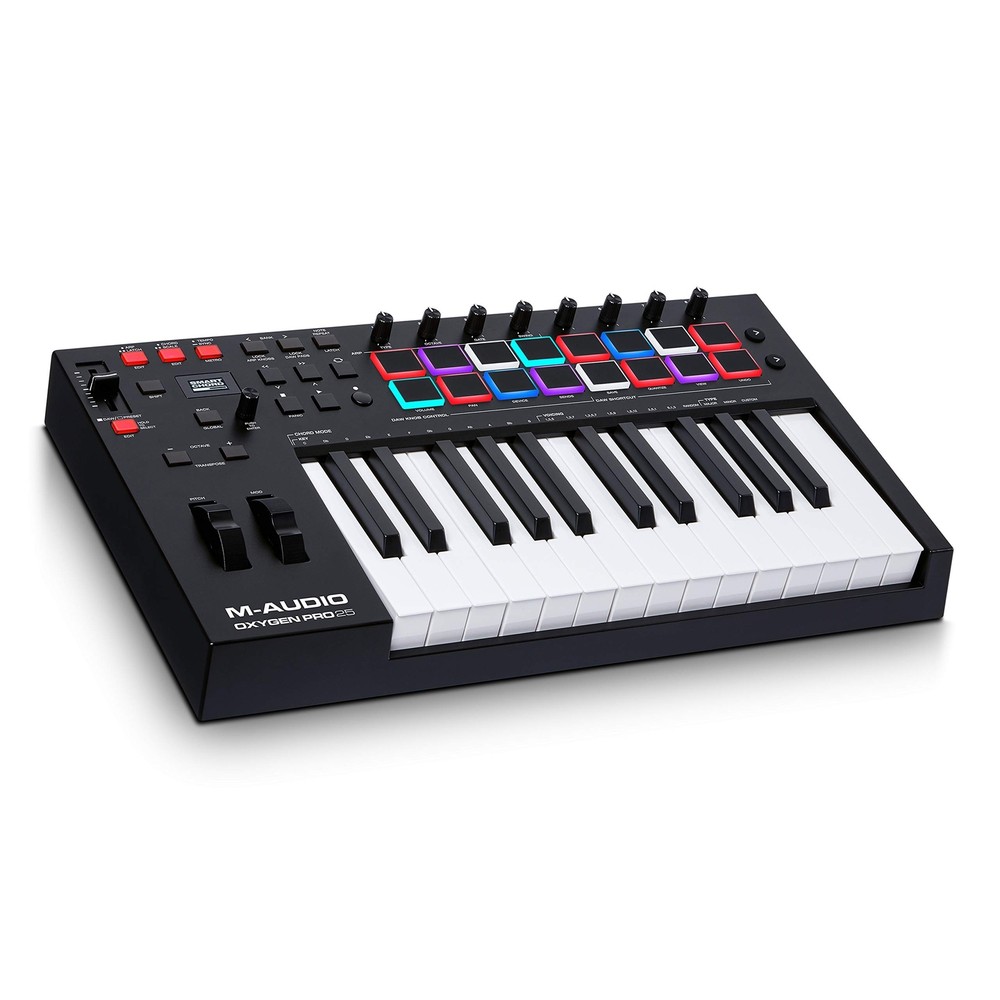 M-Audio Oxygen Pro 25 – 25 Key USB MIDI Keyboard Controller With Beat Pads