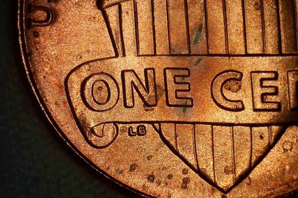 Multi Error Coin - 2023 P Lincoln Cent - Die Chips Doubling Grease Shield Penny