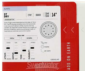 Evans ST Dry Snare Head - 14" - Coated