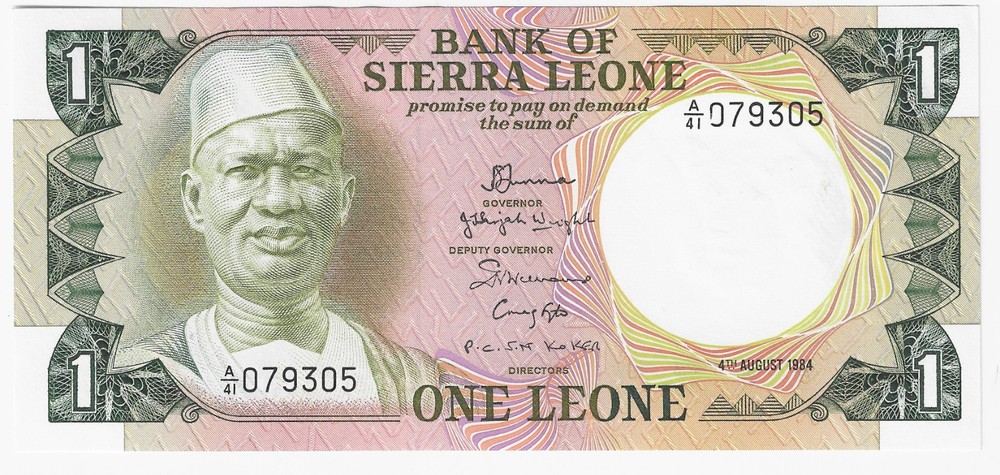 Sierra Leone, 1 Leone, 1984 P-5e Unc