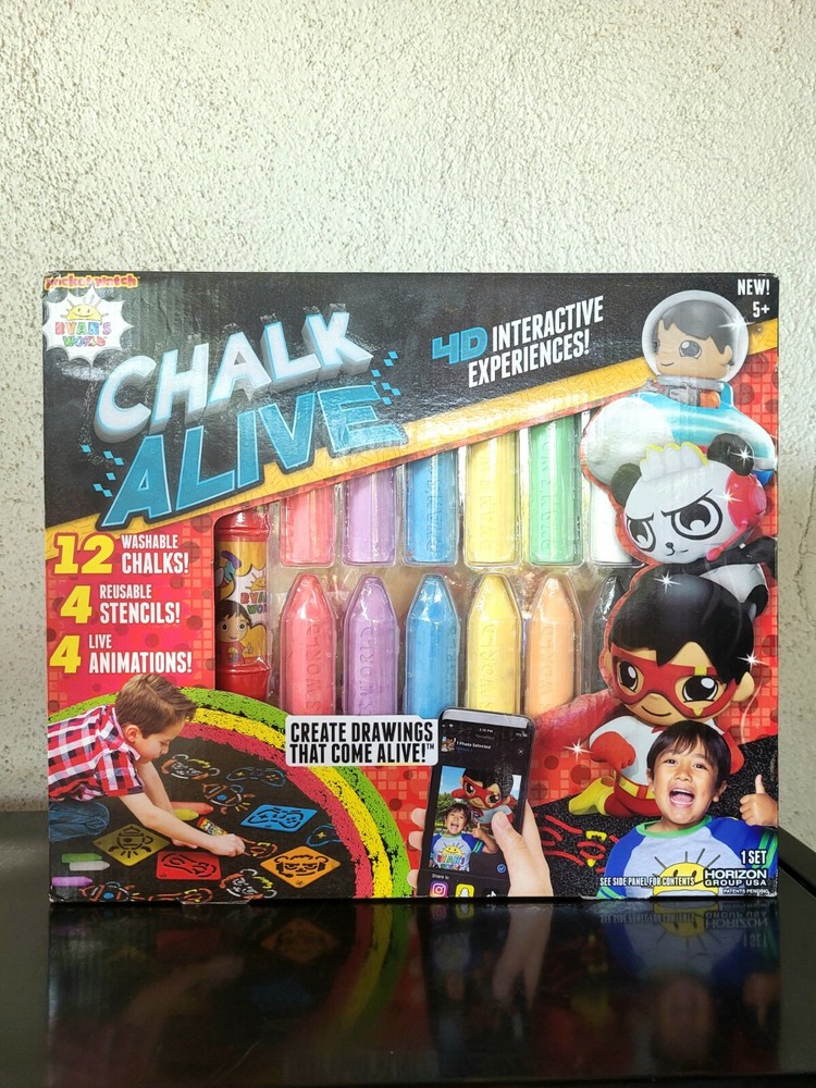 Ryan's World Chalk Alive 4D Interactive Chalk Art NEW!
