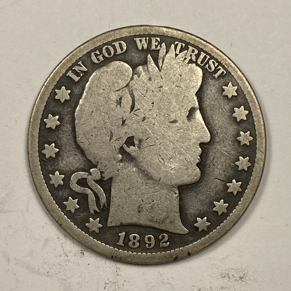 1892-S Barber Half .50. Poor Reverse.