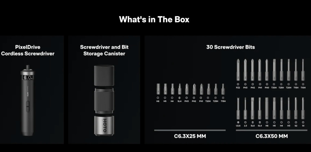 HOTO PixelDrive Cordless Screw Driver