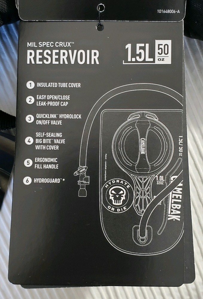 Camelbak Maximum Gear Hydration Pack Backpack Military Black *With 50 oz Bladder