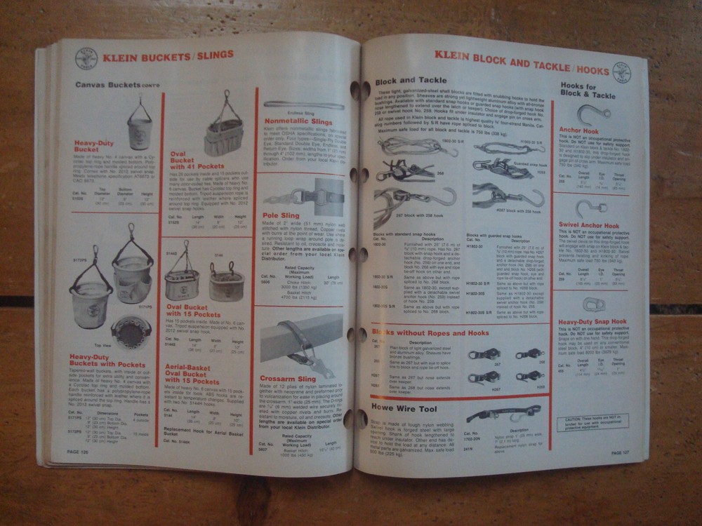 1991 Klein Tools Catalog 134 including VACO products