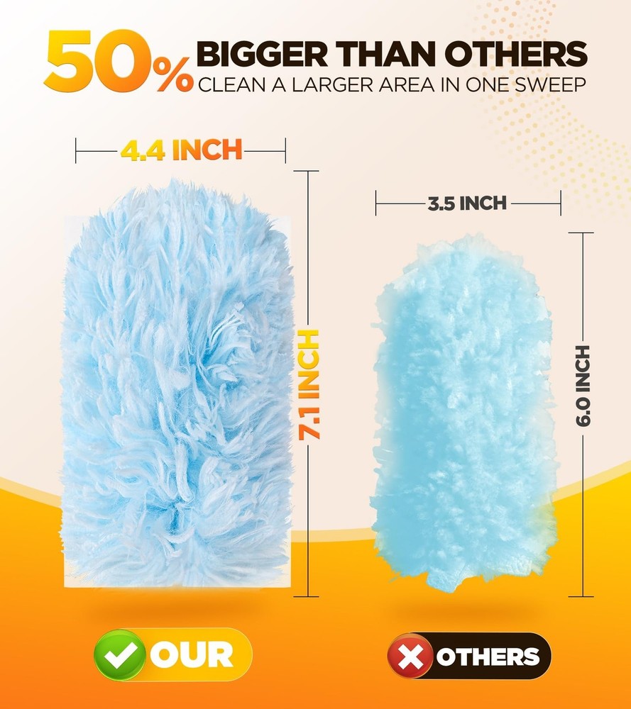 30 Count Duster Refill for Swiffer Duster with 1 Handle, One-Sided Disposable...