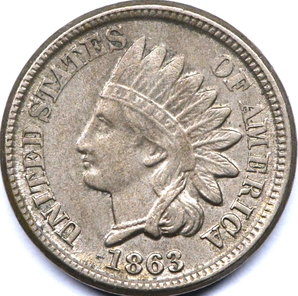 1863 indian head penny