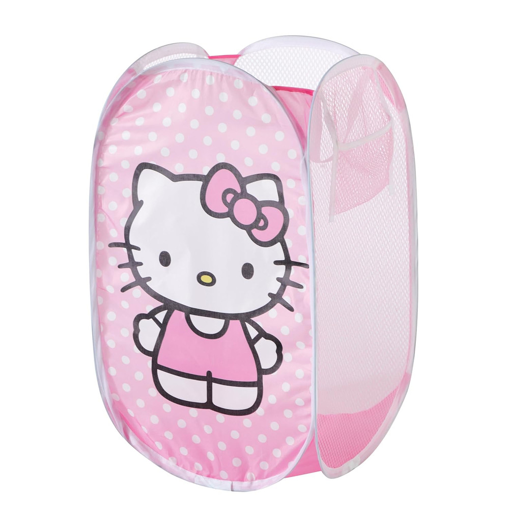 Sanrio Hello Kitty Pop-Up Hamper,Collapsible Laundry Basket with Durable Handles