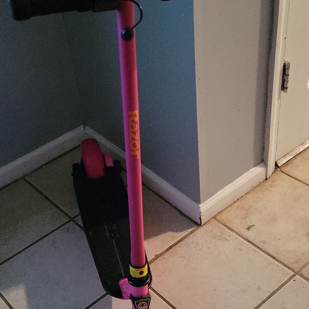 Razor E90 Folding Pink Electric Kick Scooter for Kids
