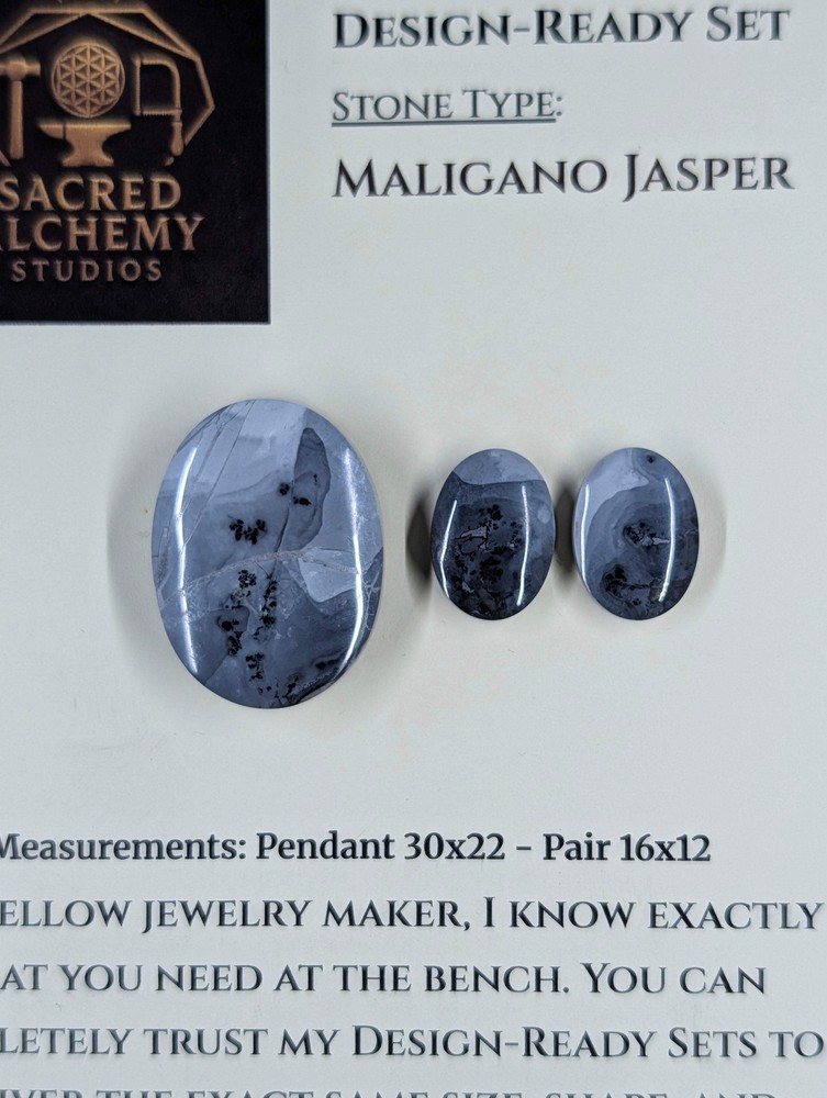 Oval Shape - Maligano Jasper - Design-Ready Set