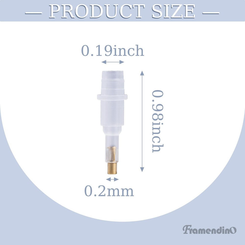 Framendino, 30 Pack Pen Tips Plastic Single Placer Tip for 5D