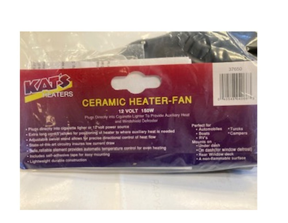 KAT'S 37650 CERAMIC HEATER-FAN