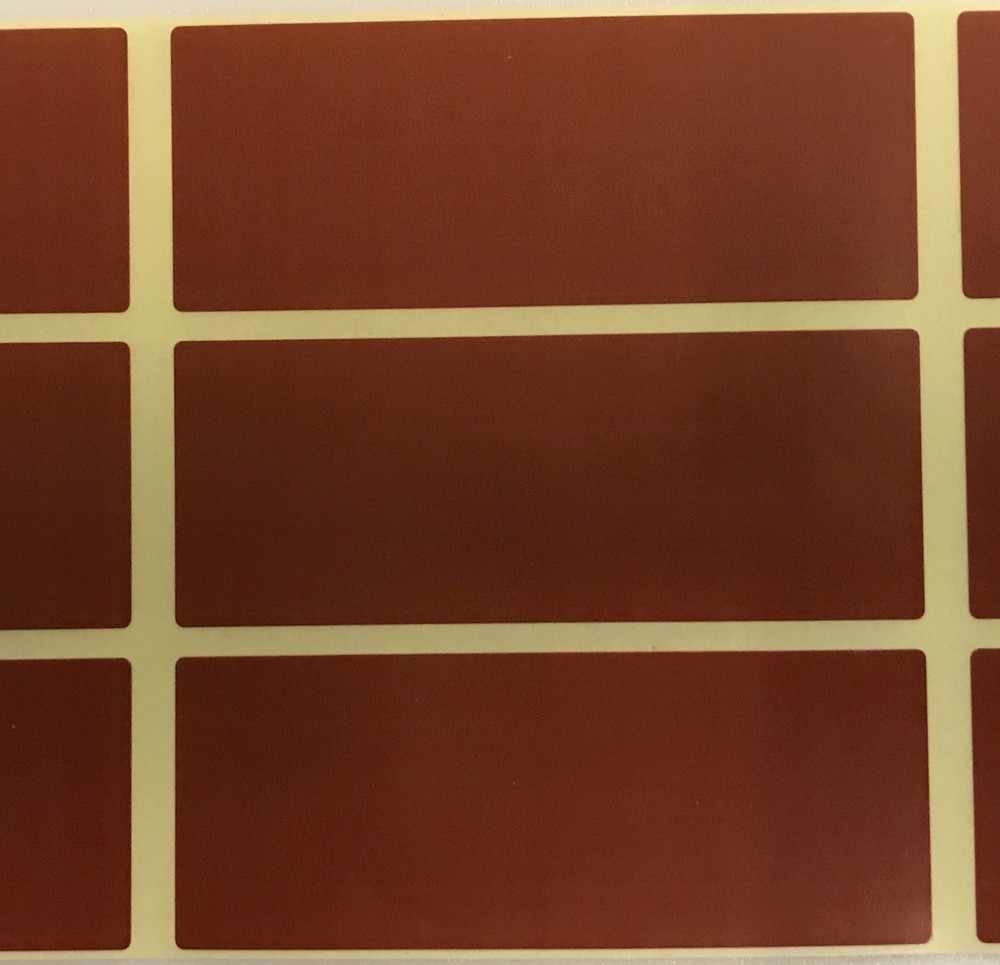 Large - Brown 30 x 78mm Colour Code Rectangles / Folder / File / Box Labels