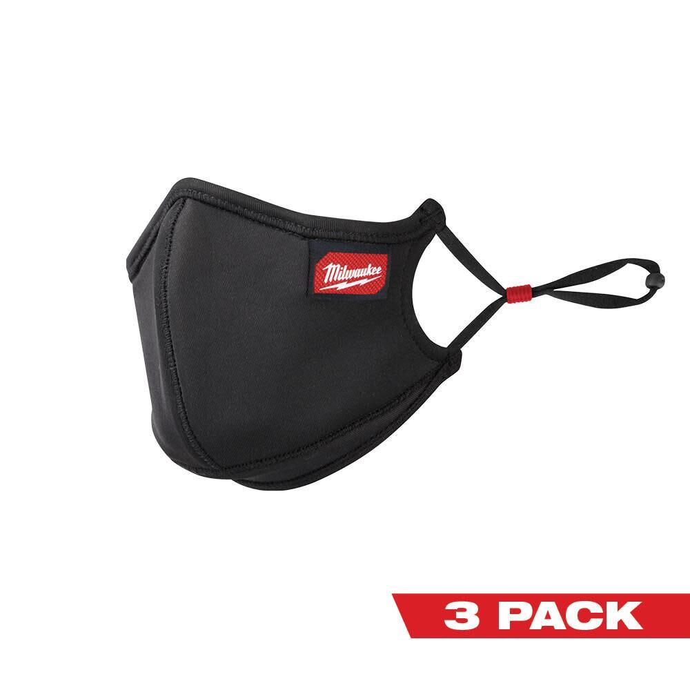 Milwaukee 3Pk L/xl 3-Layer Performance Face Mask