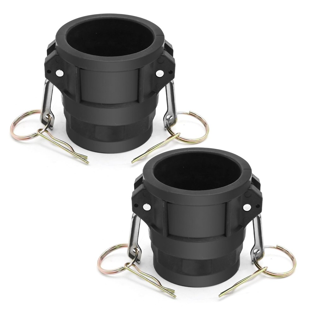 2Pcs NPT Cam Groove Fitting Female Camlock with Female Threads Polypropylene ...