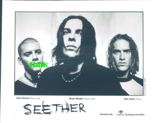Press Photo: SEETHER 8x10 B&W 2002
