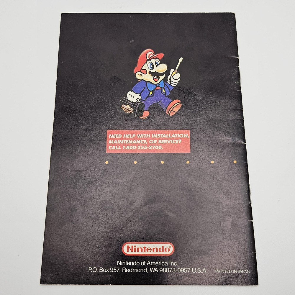 Console Super Nintendo SNES Instruction Manual Booklet Only
