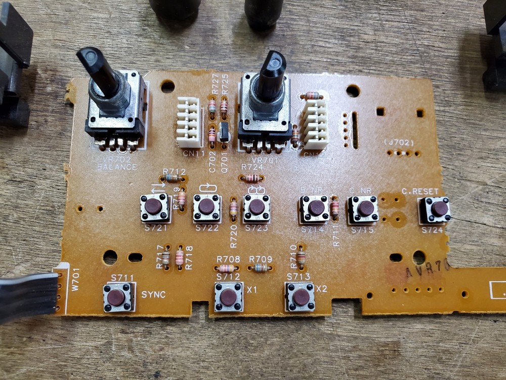 Technics RS-TR262 Double Cassette Deck Button Knob Power Switch Board Controls