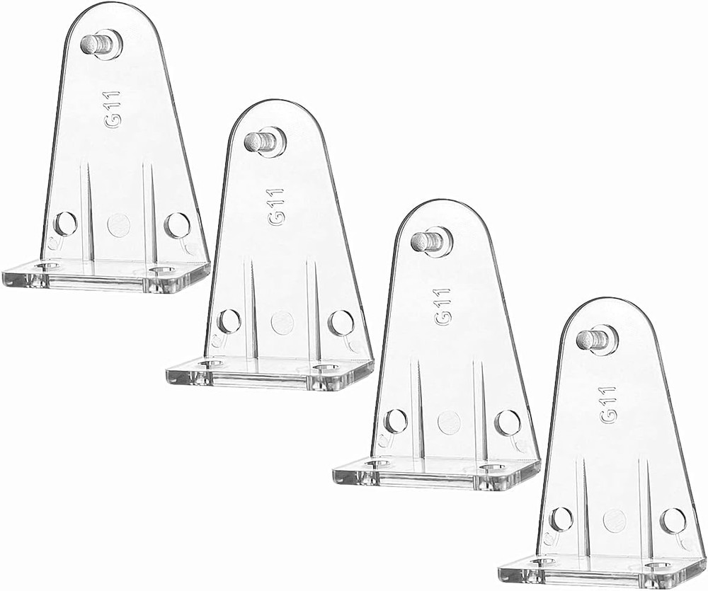4 Clear Plastic Hold Down Clips for High Profile Window Blinds Easy Install