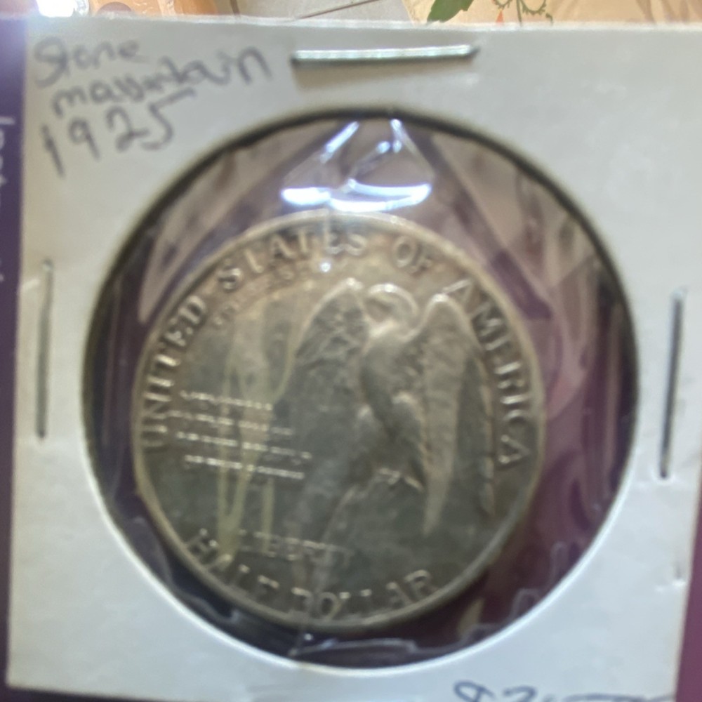 1925 Stone Mountain Silver Commemorative Half Dollar 50C Coin Circulated