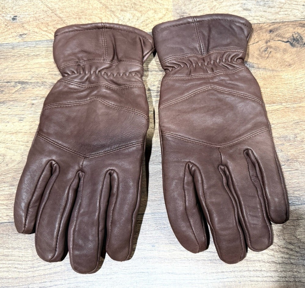 Thinsulate Insulation Soft Brown Leather Glows SZ L 40 Gram