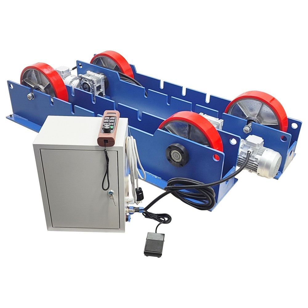 6600LBS Adjustable Welding Turning Rollers 220V Remote Control Dual Motor Drive