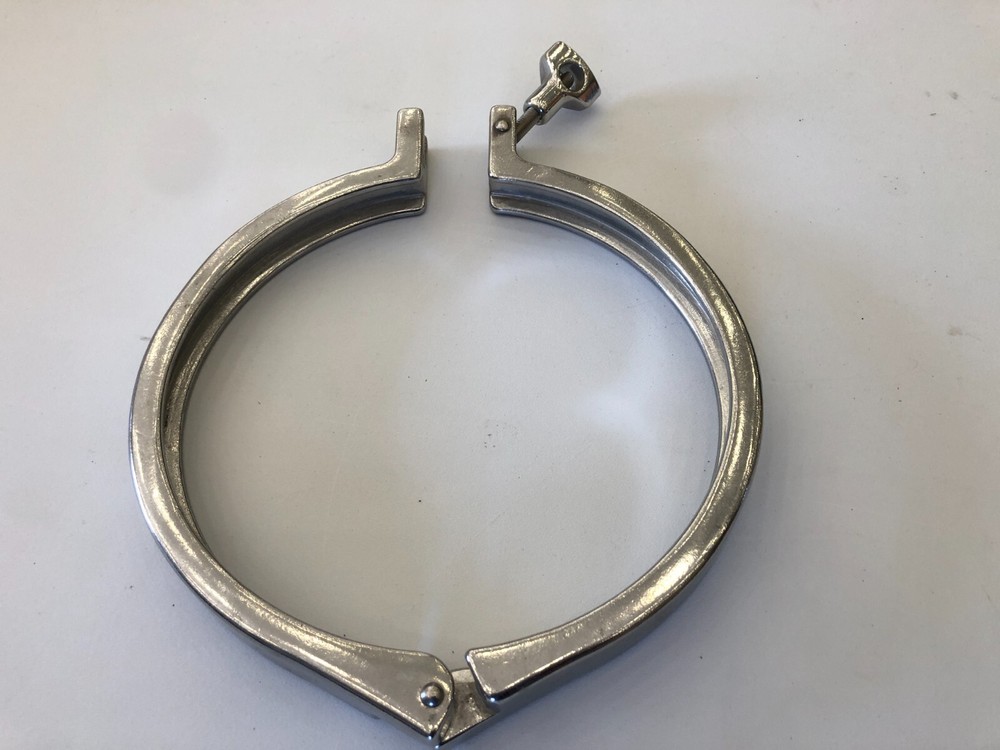 Sanitary Fitting, Heavy Duty 8" Tri-Clamp, Single Pin