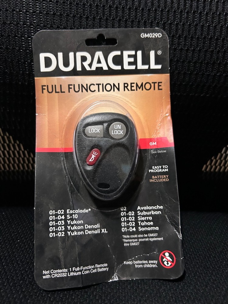Duracell GM029D Full Function Remote with Battery