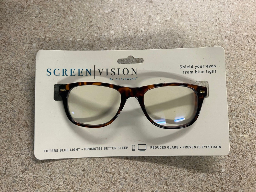 ICU Eyewear Screen Vision Blue Light Glasses New