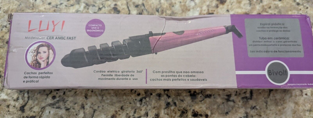 LUYI Cermamic Modelador Curling Iron LY-1011 Blue