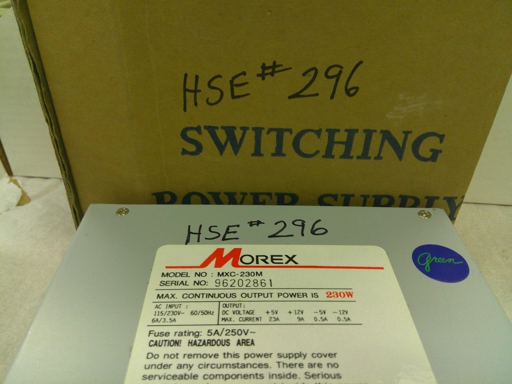 MOREX MXC-230M SWITCHING POWER SUPPLY