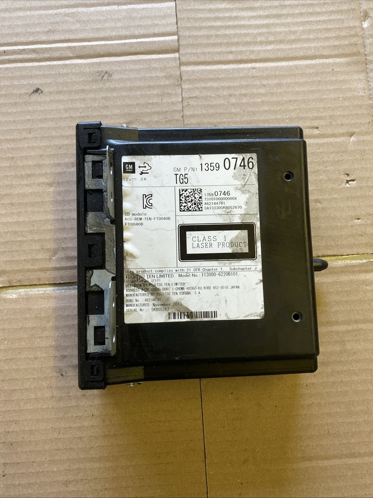 Vauxhall Insignia 13-17 Cd Changer Module 13590746