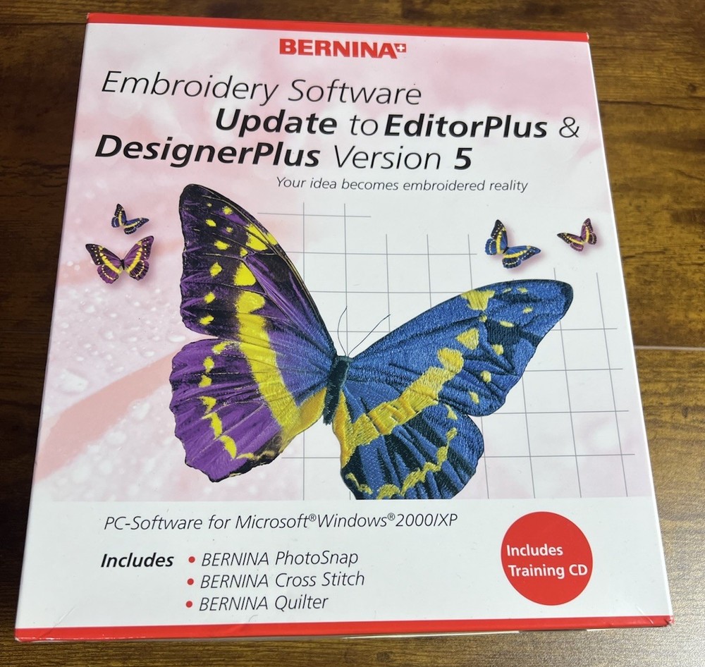 Bernina Version 5 Embroidery Software Update To EditorPlus & DESIGNERPLUS  READ