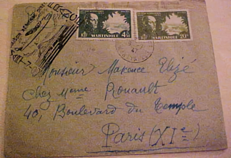 TARTINIQUE FLIGHT 1947 B/S PARIS