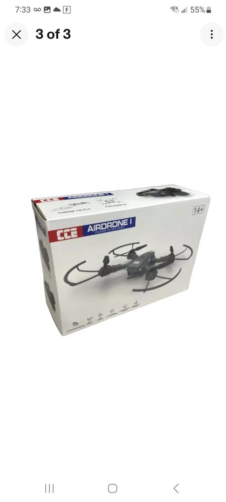 CCE Mini Folding Drone UAV with Altitude Hold, Flips, Headless Mode