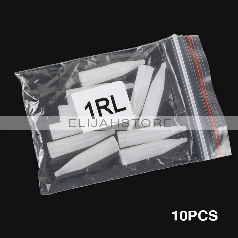 100pcs Sterilized Permanent Makeup Eyebrows Tattoo Needles Tips Supplies Plastic