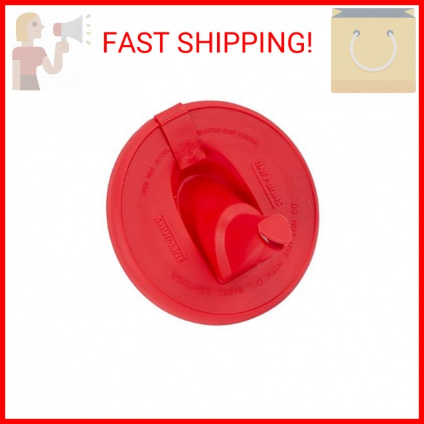 Red Silicone Collapsible Paint Can Lid - Mess-Free Storage Solution