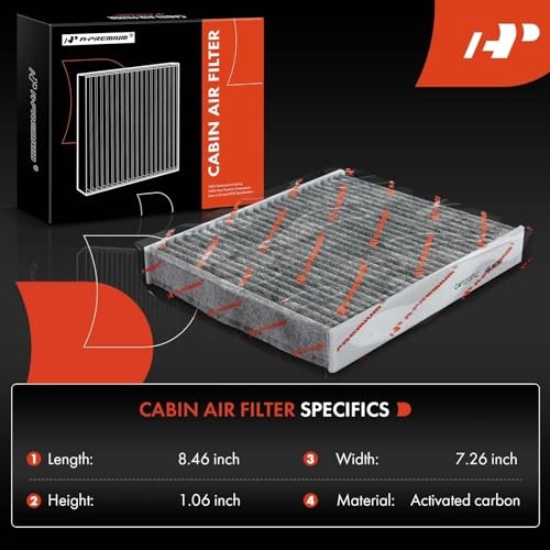 2-PC Cabin Air Filter with Activated Carbon - Compatible with Lexus, Mazda & ...